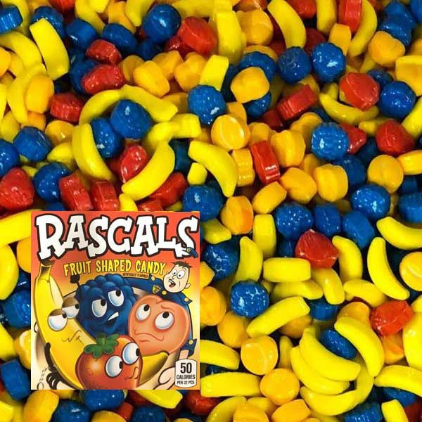 Rascals Fruit Shaped Candy 24.7lbs Bulk β Blair Candy Company