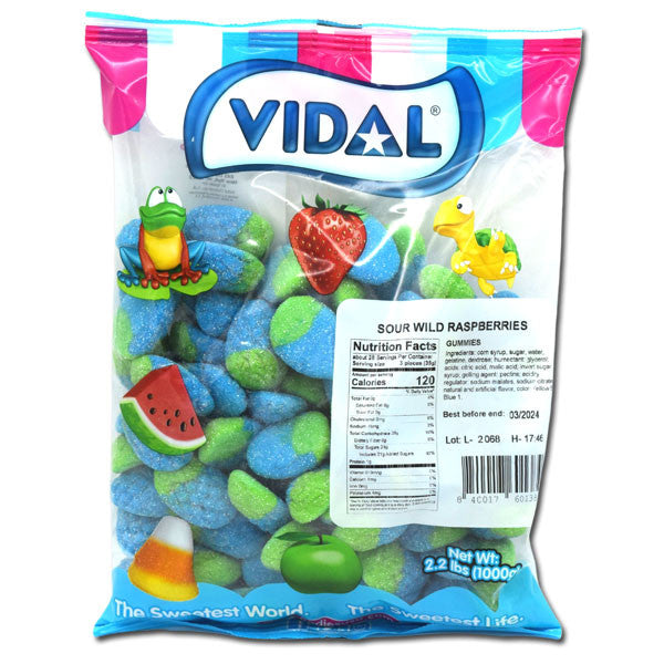 Gummi Sour Wild Raspberries 2.2lb
