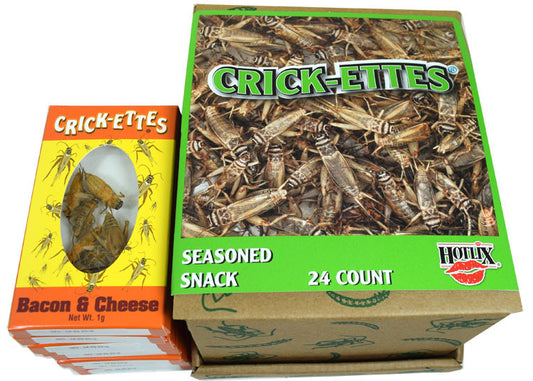 Real Cricket Snacks 24 Count Bacon and Cheese