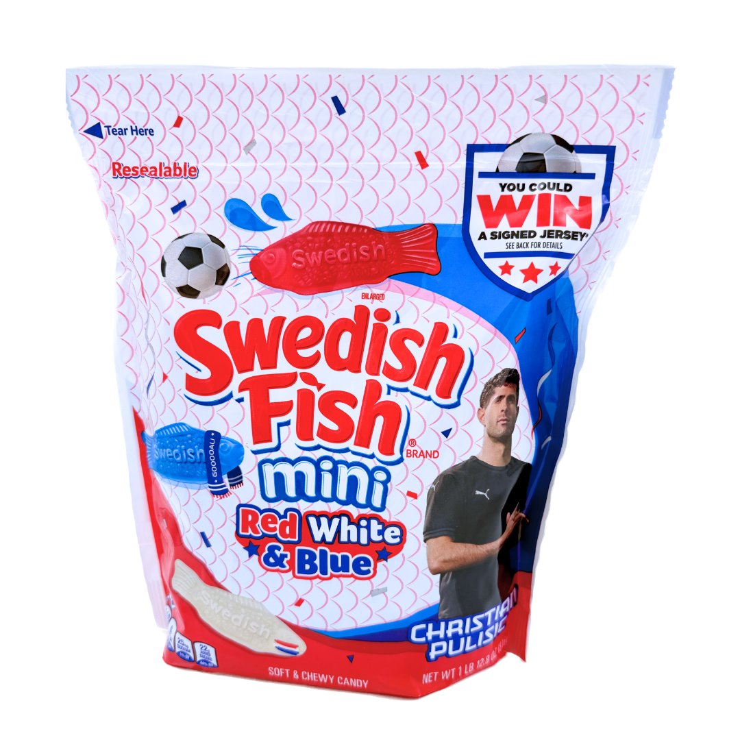 Red, White, and Blue Swedish Fish - 1.8lb