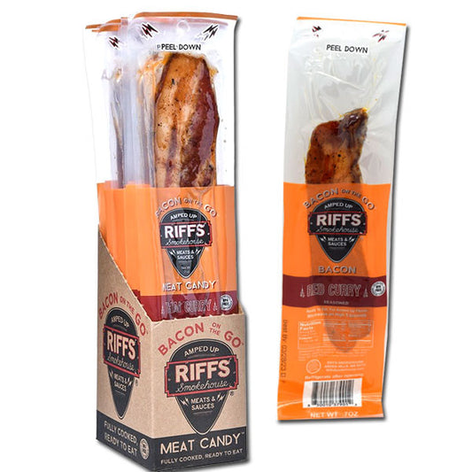 riffs bacon to go red curry flavor