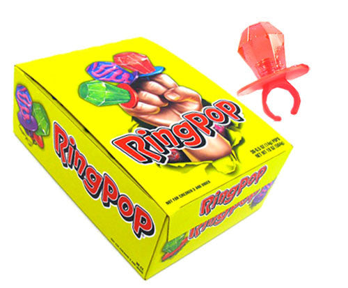 Ring Pops Regular Fruit Flavors 24ct