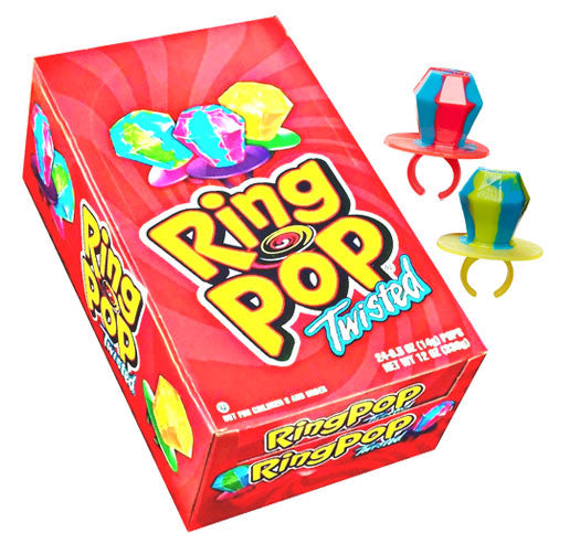 Ring Pops Twisted Cream Flavors 24ct