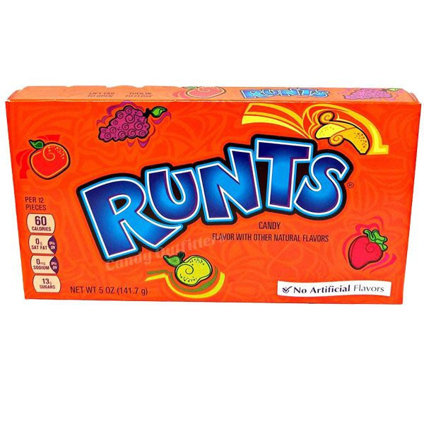 Runts Candy 5oz Theater Size Box