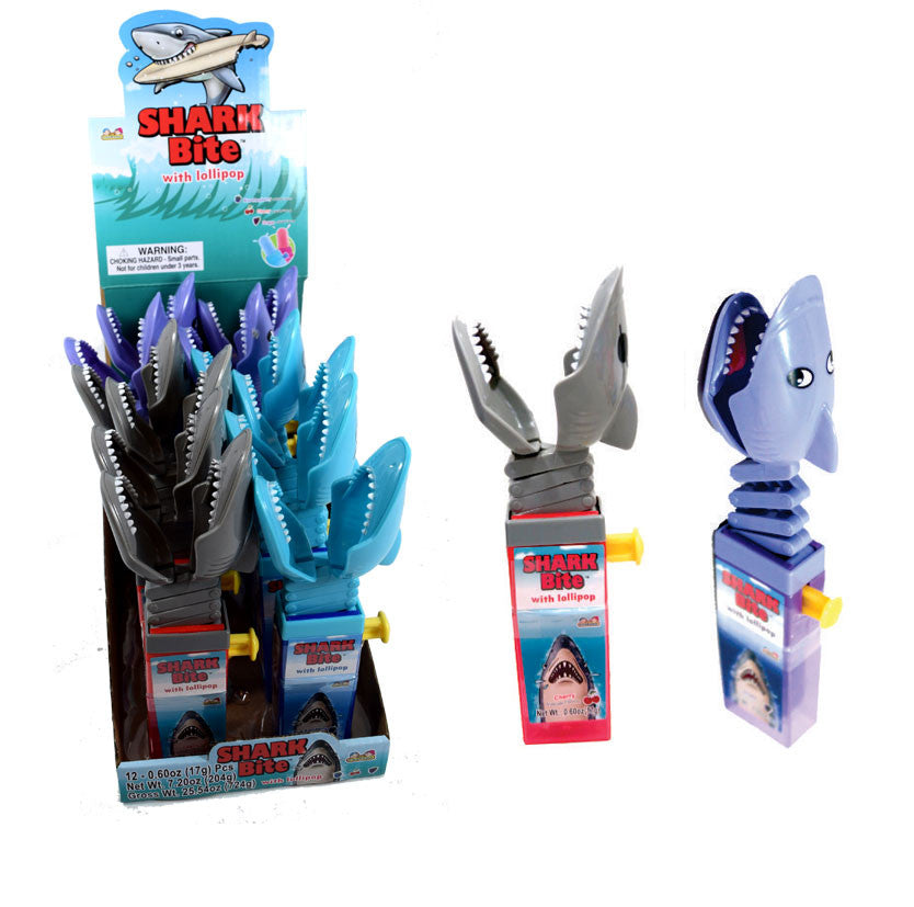 Shark Bite Lollipop Toy 12 Count