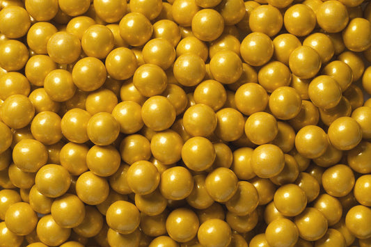 Shimmer Gold Mini Chocolate Balls 2lb Sixlets