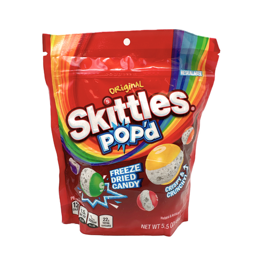 Skittles Original Pop'd Freeze Dried Candy - 5.5oz