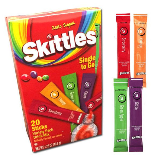 Skittles Singles To Go Drink Mix 20 Count