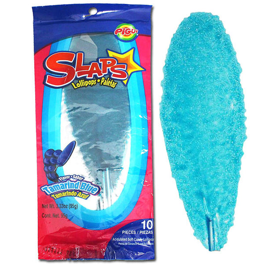 Slaps Lollipop Blue Tamarind 10 Count