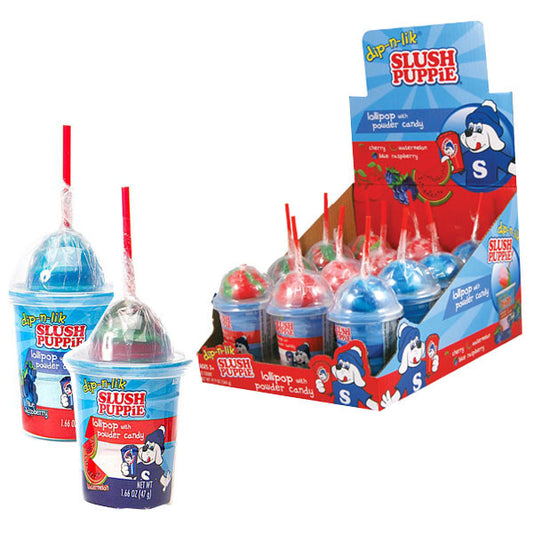 Slush Puppy Dip N Lik Candies 12 Count