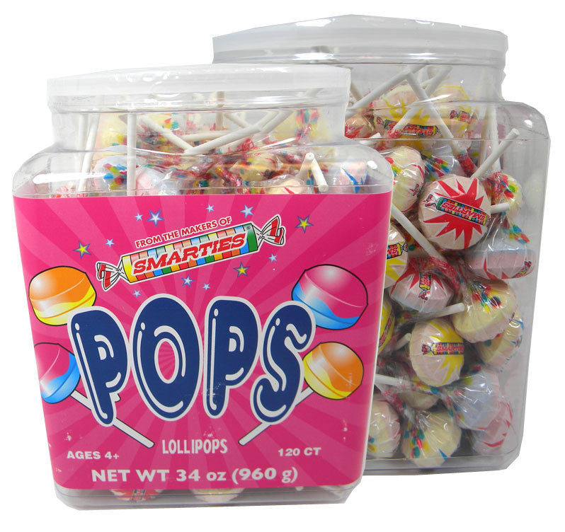 Smarties Pops  Lollipops - 120ct