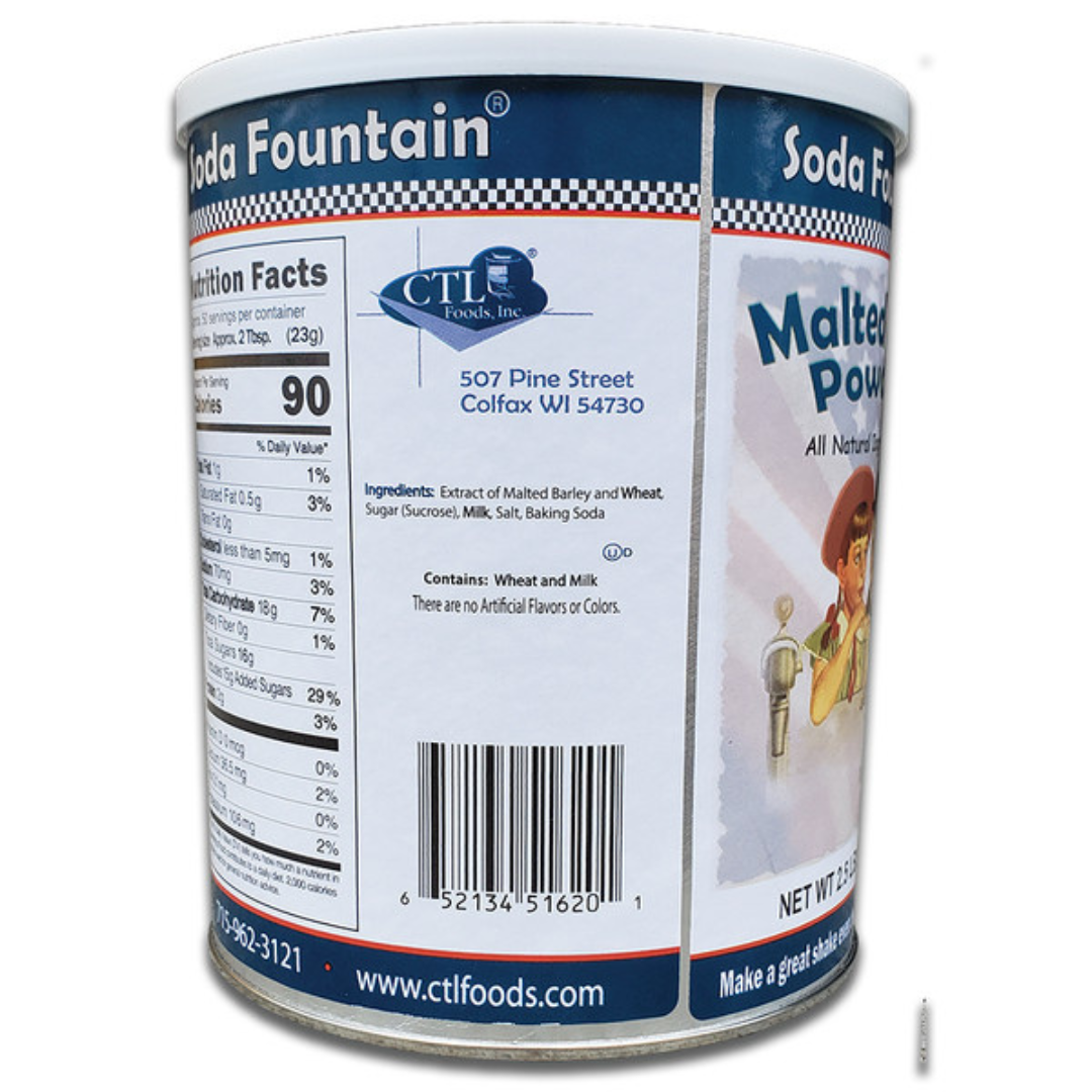 Soda Fountain Malted Milk Powder - 2.5lb