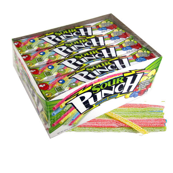 Sour Punch Rainbow Straws 24 Count