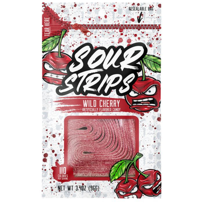 Sour Strips Wild Cherry - 3.4oz