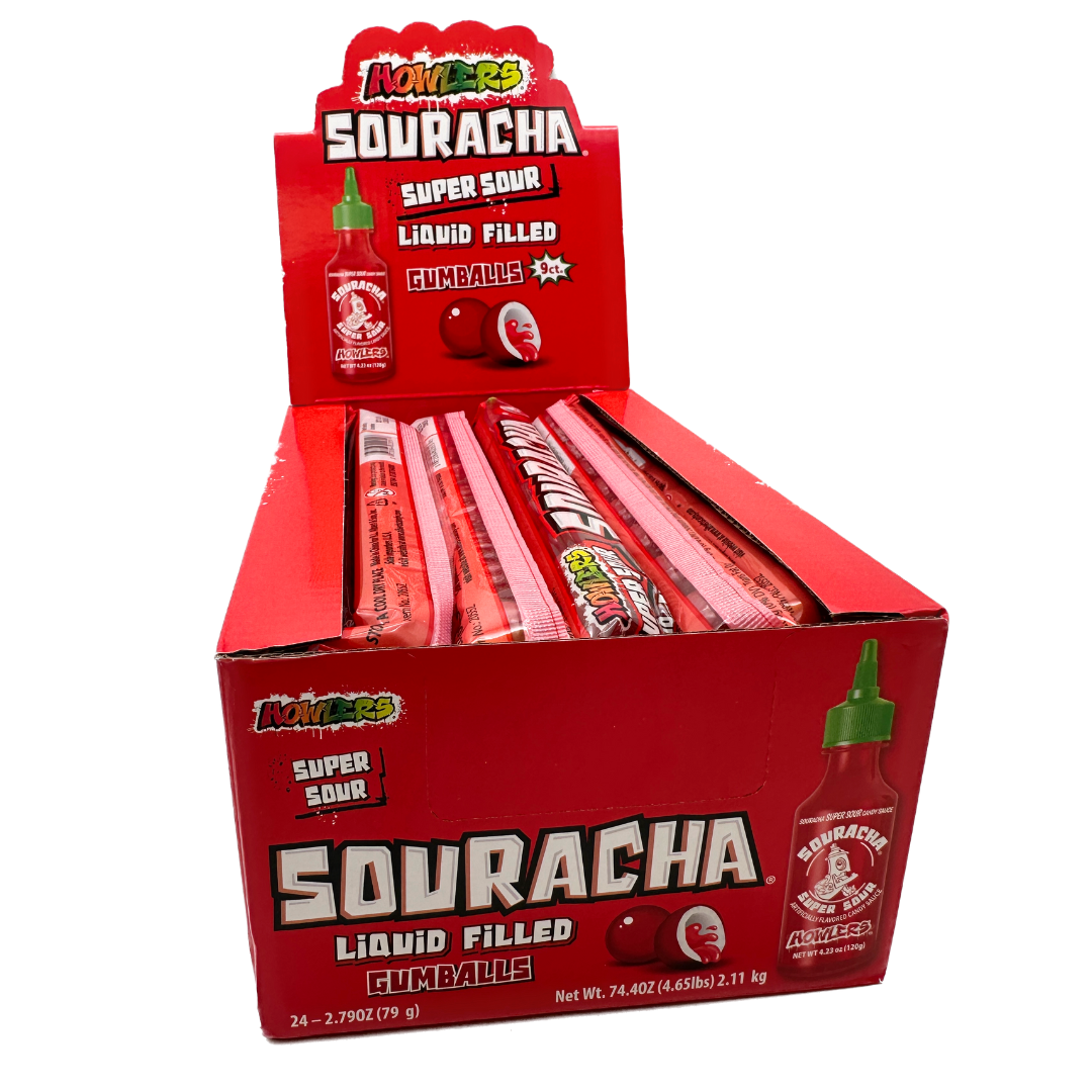 Howlers Souracha Super Sour Liquid Filled Gumballs - 2.79oz / 24ct