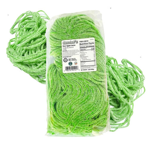 Sour Green Apple Shoestring Licorice Laces