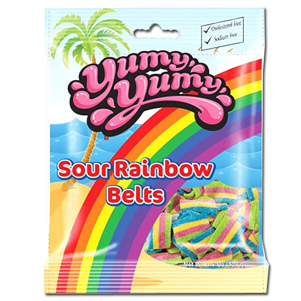 Gummi Sour Rainbow Belts 4.5oz