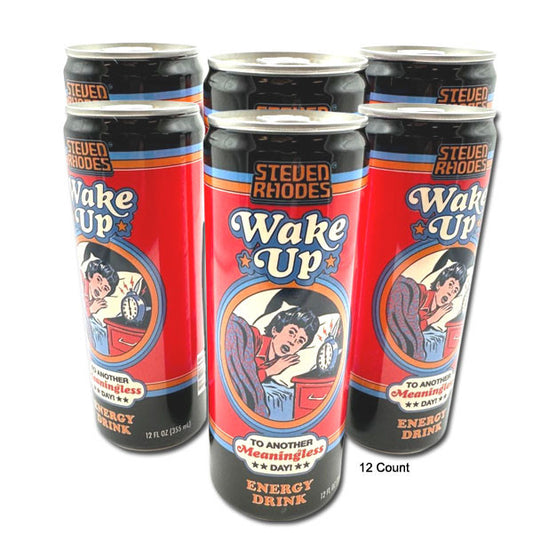 12oz Steven Rhodes Wake Up Energy Drink - 12 count