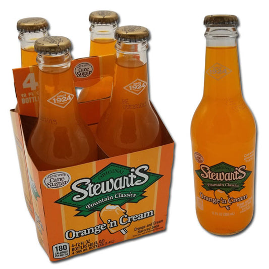 Stewart's Orange 'n Cream Soda - 12oz 4pk