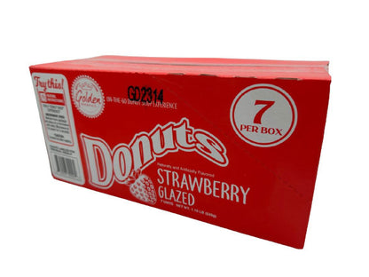 Golden Strawberry Glazed Donuts 7 Pack