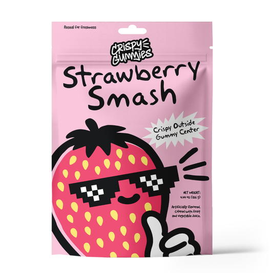Crispy Gummies Strawberry Smash - 4.44oz