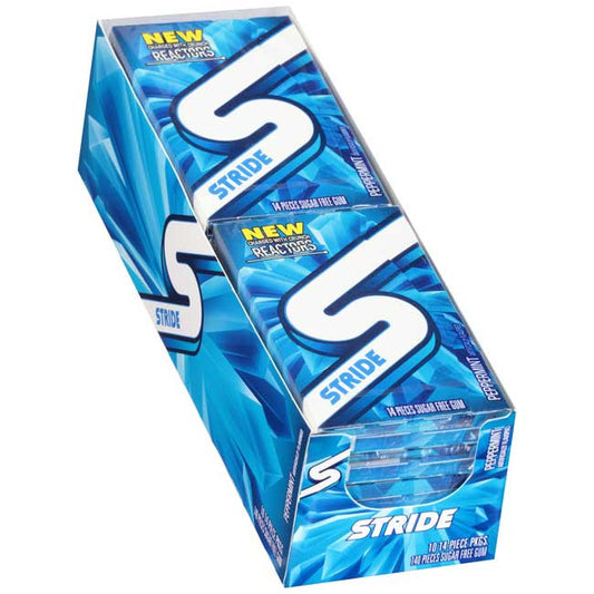 Stride Sugar Free Peppermint Gum 10 Count