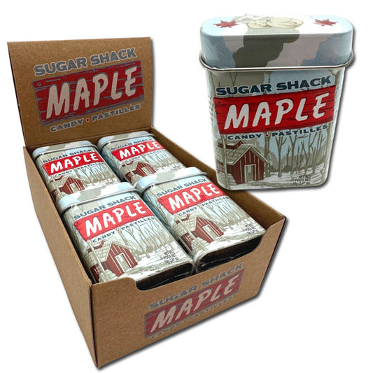 Sugar Shack Maple Candy Tins - 12ct