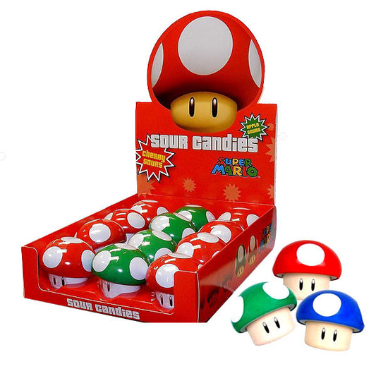 Super Mario Sour Candy Tins 12 Count