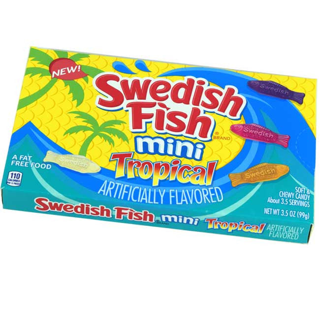 Swedish Tropical Mini Fish 3.5oz Box – Blair Candy Company
