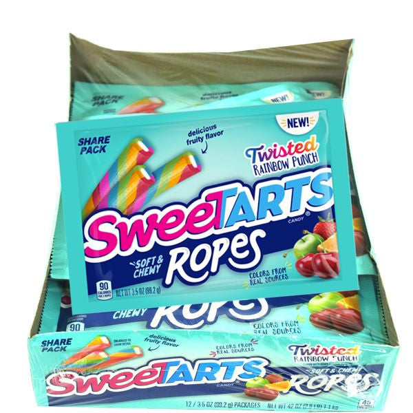 Sweastart Ropes SweeTart Ropes Twisted Rainbow 12 Count – Blair Candy Company