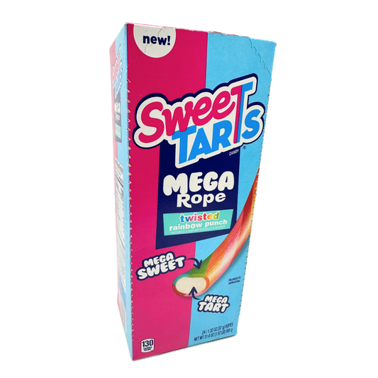 SweeTarts Mega Rope Twisted Rainbow Punch - 1.32oz / 24ct
