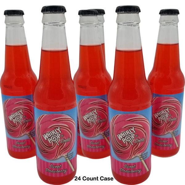 Whirly Pop Soda - Strawberry - 12oz 24 Count
