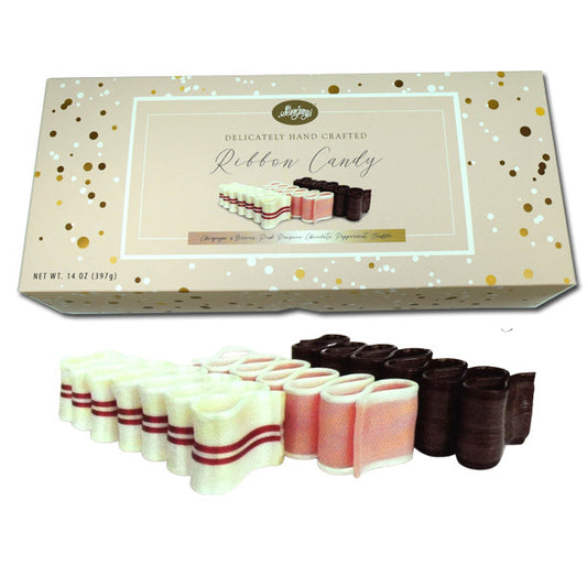 Thin Ribbon Champagne Prosecco Chocolate Peppermint Truffle