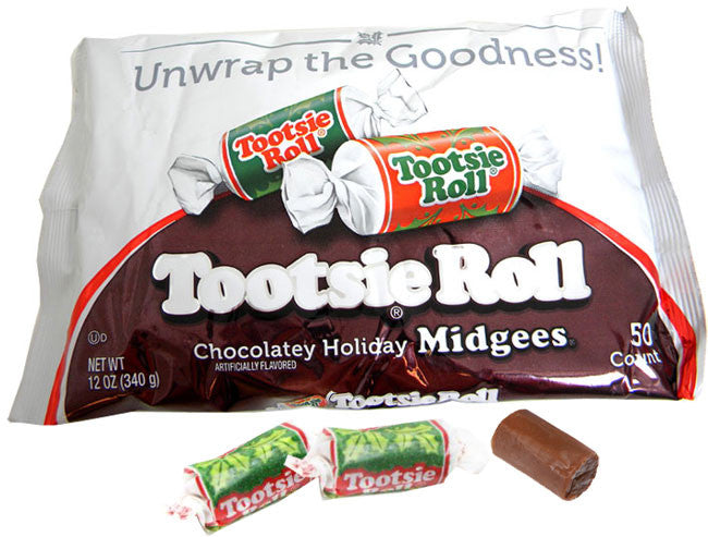Tootsie Midgees Christmas Wrap - 50ct