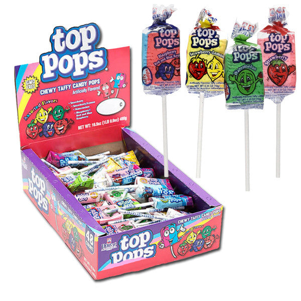 Top Pop Assorted Taffy Lollipops