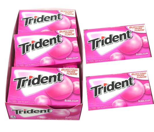 Trident Bubble Gum 12 Count