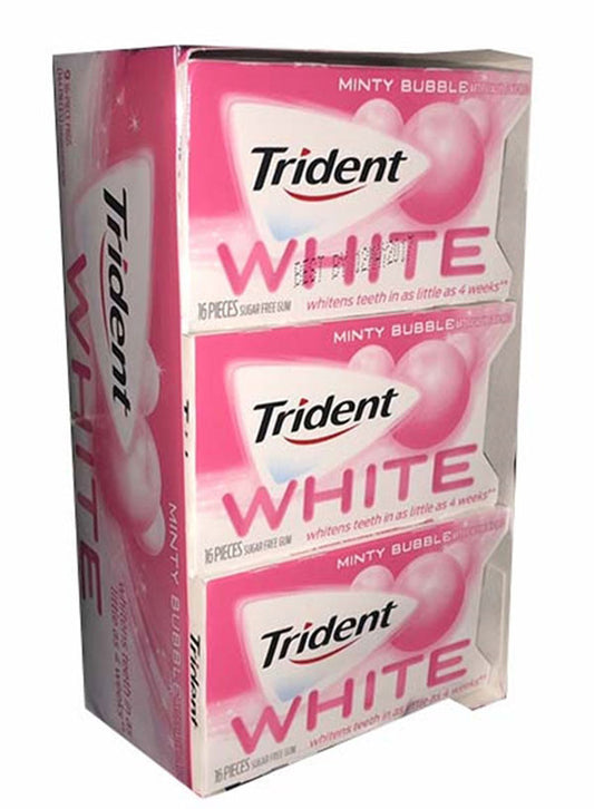 Trident White Minty Bubble 9 Count