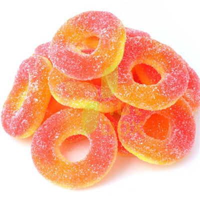 Gummi Peach Rings 20oz bag