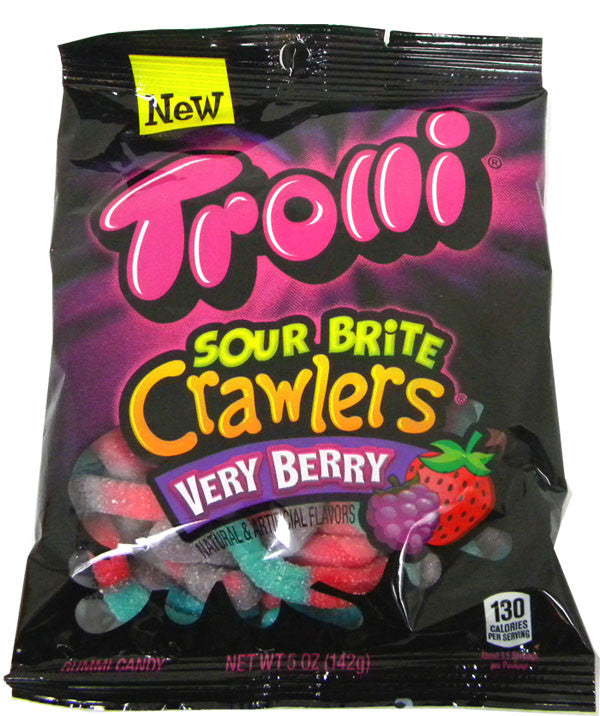 Trolli Sour Worms Very Berry Flavor 5oz Bag