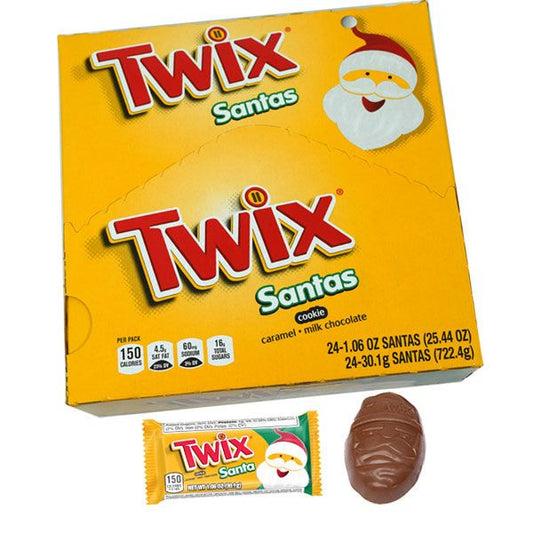 Twix Caramel Santas 24 Count
