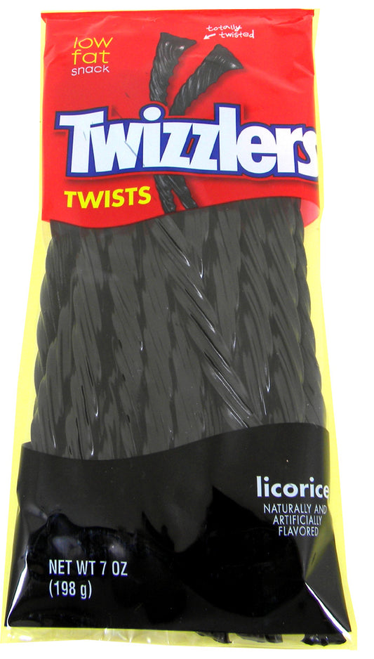 Twizzler Black Licorice  7oz Peg Bag