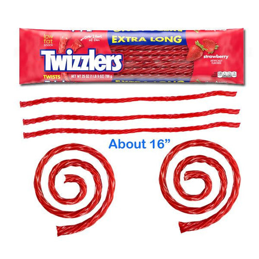 Twizzlers Extra Long Giant Strawberry Licorice 25oz