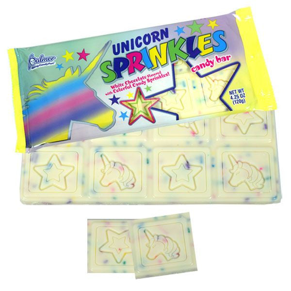Unicorn Sprinkles White Chocolate Bar 4.5oz
