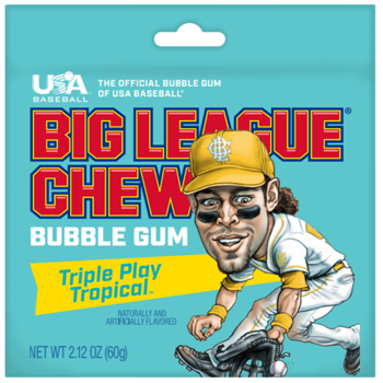 Big League Chew Triple Play Tropical - 2.12oz / 12ct