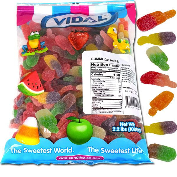 Vidal Gummi Ice Pops 2.2lb