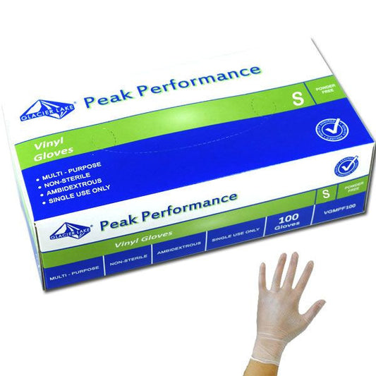 Vinyl Disposable Gloves Powder Free Small 100 Count