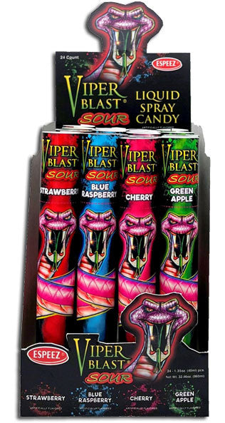 Viper Blast Sour Spray Candy - 24ct