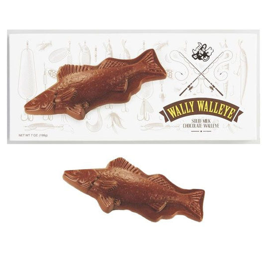 Wally Walleye Chocolate Fish 7oz