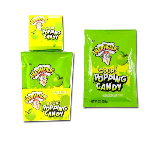 Warheads Sour Apple Popping Candy