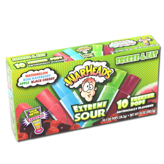 Warheads Freeze Pops
